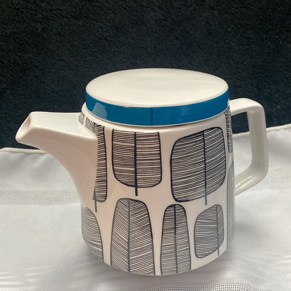 John Lewis  'Little Trees' Teapot Mid Century Retro Style made by Stokes - Picture 2 of 16